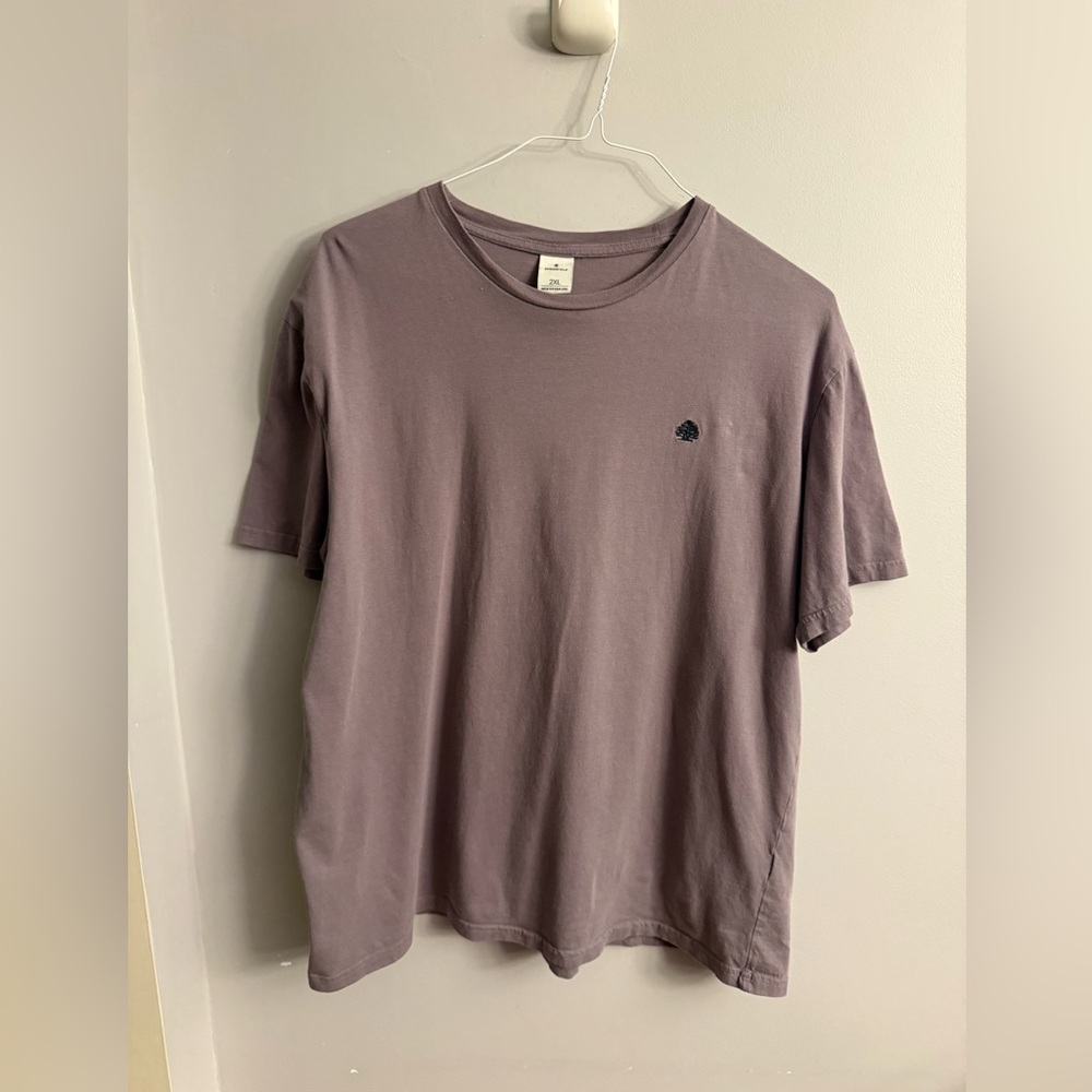 Springfield Mauve Purple Crewneck T-Shirt 2XL Minimal Logo